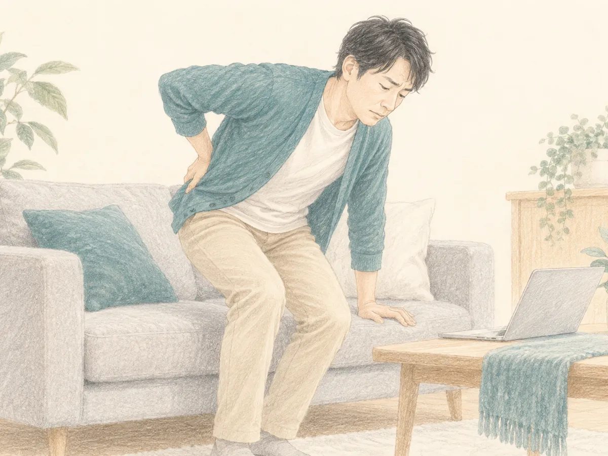 ぎっくり腰が怖い方へ|洗面台・冷蔵庫・洗い物・くしゃみ。腰を守る毎日の動き方