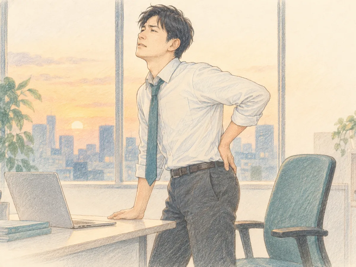 座りっぱなしで腰が痛い方へ｜座ること自体より大切なことと、椅子・姿勢・合間の動き